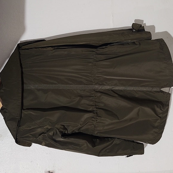 Lauren Ralph Lauren Olive Green Anorak Rain Jacket With Convertible Hood Size L - Picture 9 of 16